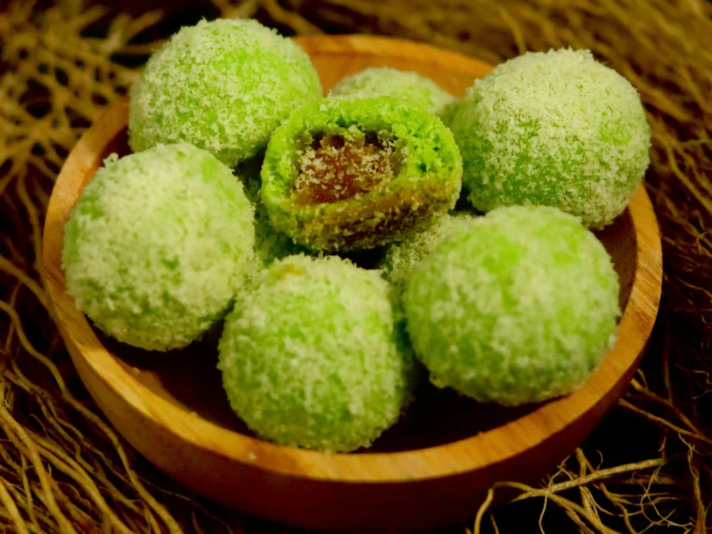 Indonesian Klepon (Coconut Rice Balls)