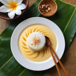 Thai Coconut Milk Custard (Khanom Thuai)