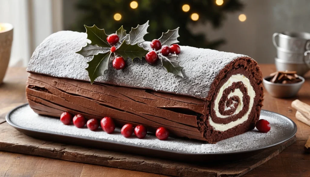 Yule Log Cake